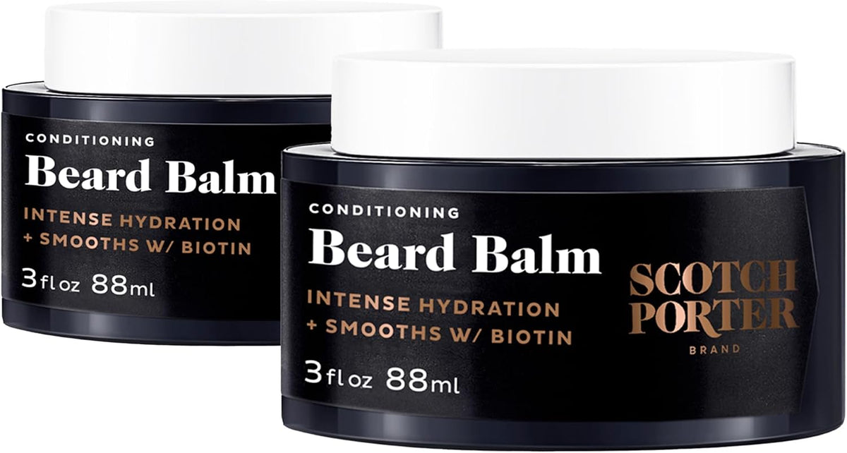 Scotch Porter Conditioning Beard Balm for Men, Warm Spice & Musk
