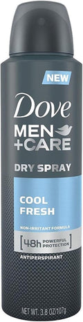 Dove Men + Care Dry Spray Antiperspirant, Cool Fresh 3.80 oz (Pack of 9)