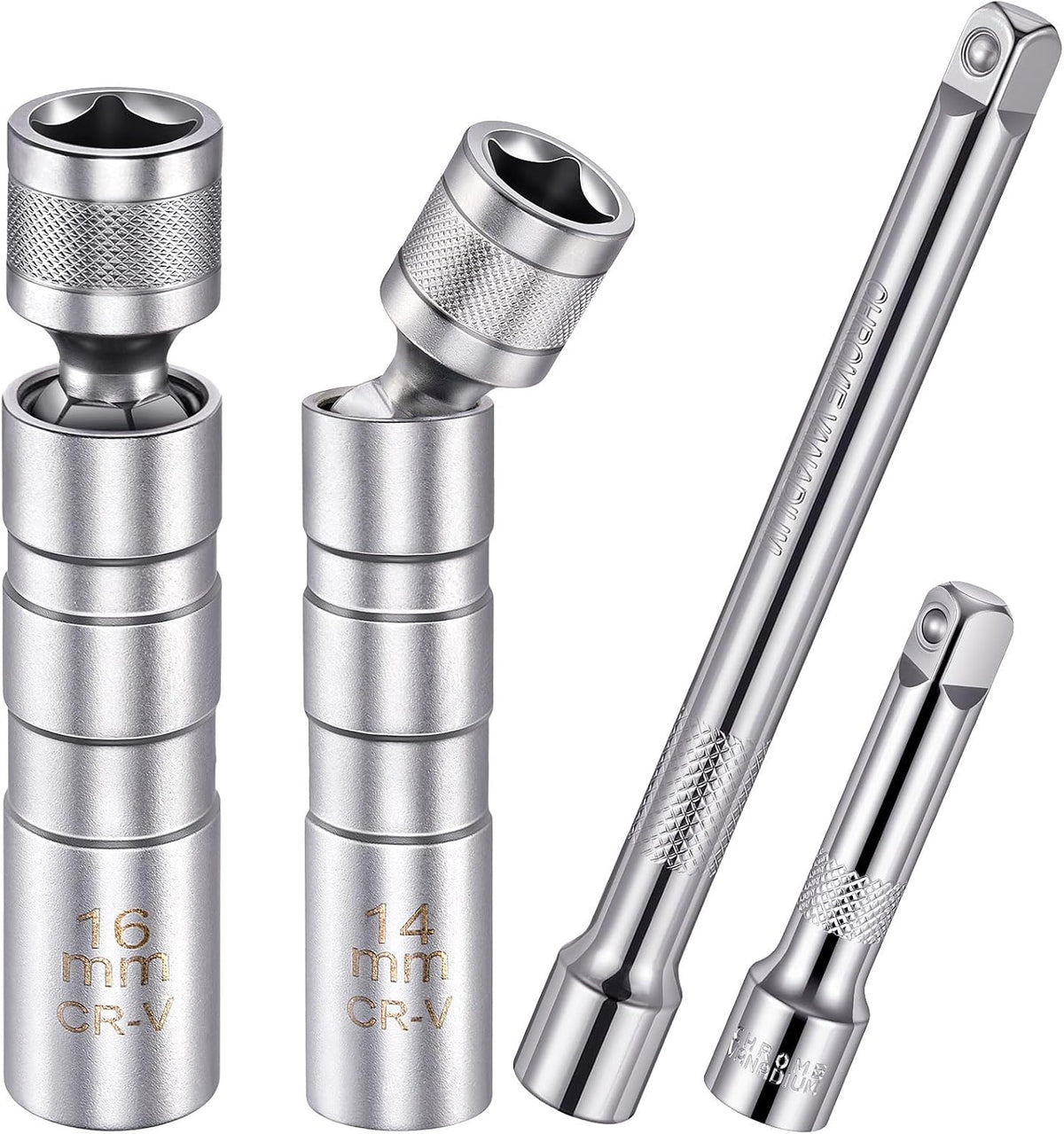 SARDVISA 14mm & 16mm Spark Plug Socket Set for 9/16" & 5/8" Spark Plugs