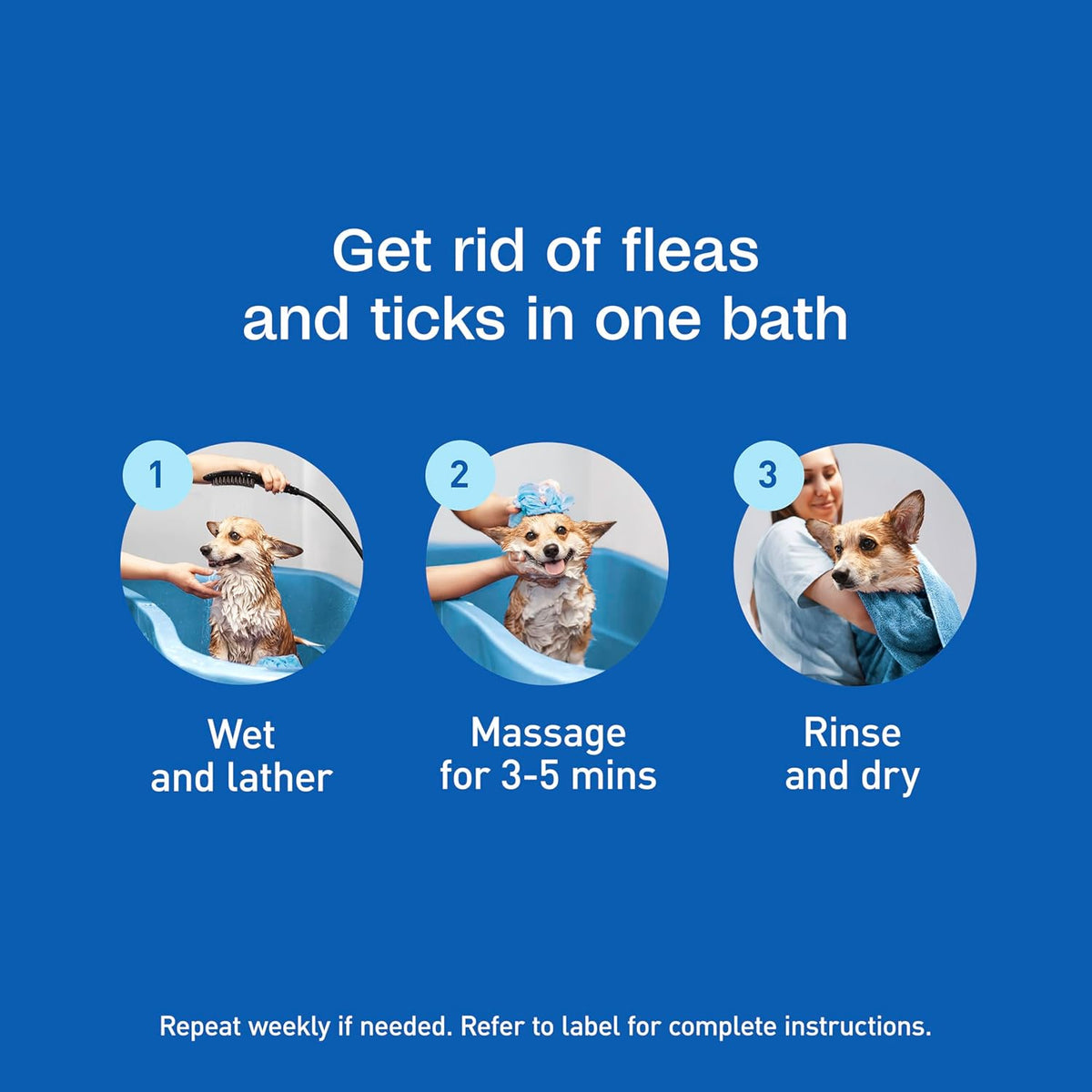 ADAMS Plus Flea & Tick Shampoo with Precor for Dogs & Cats, 12 oz