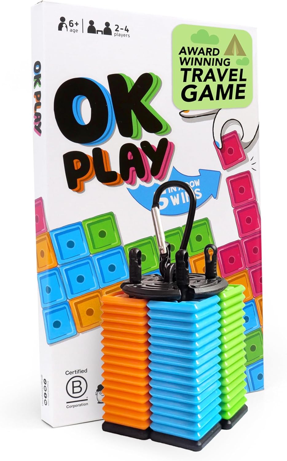 Big Potato Games OK Play Waterproof Travel Tile Game for Kids and Adults