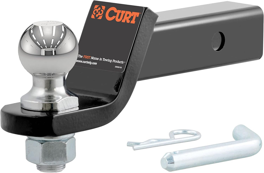 CURT 45036 Loaded Ball Mount, 7,500 lb, 2" Drop