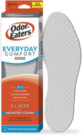 Odor-Eaters Everyday Comfort Insoles, Foot Odor Eliminating Insert, 3 Count