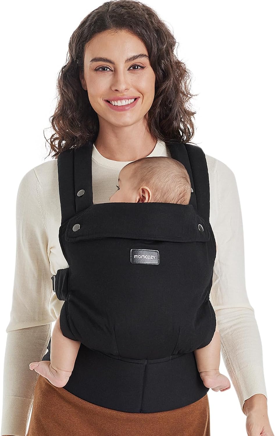 Momcozy PureHug Baby Carrier - Ergonomic, Cozy and Lightweight for 7-45 lbs