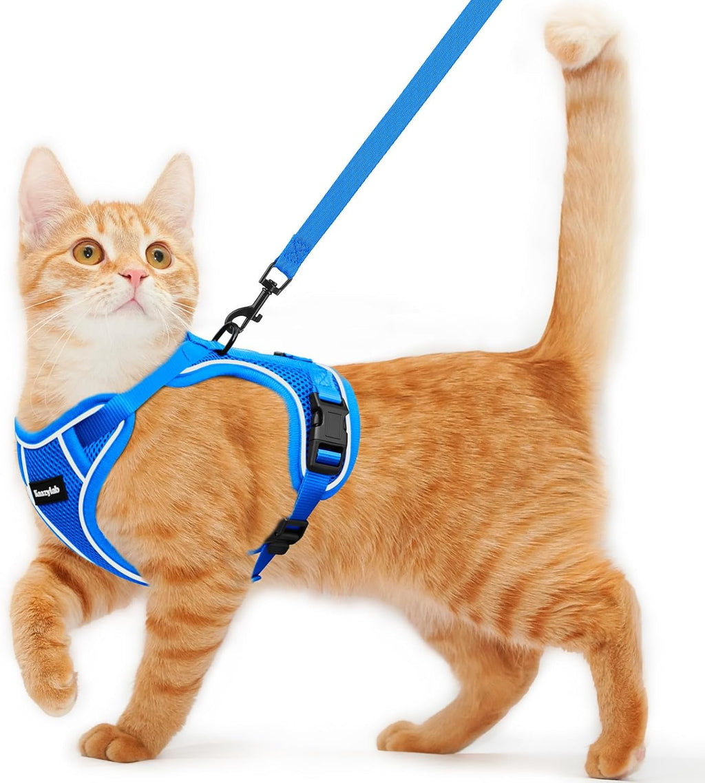 Cat Harness and Leash for Walking Escape Proof Soft Adjustable Cat Leash