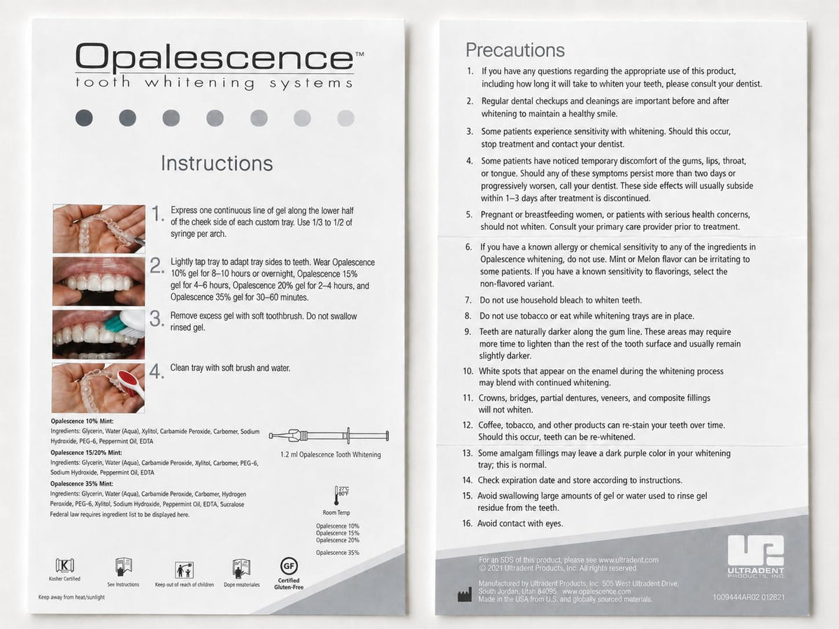 Opalescence 15% Carbamide Peroxide Teeth Whitening Gel Syringes - 5195-2