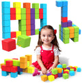 Magnetic Building Blocks Large, 1.65 inch Stacking Cubes for Toddlers