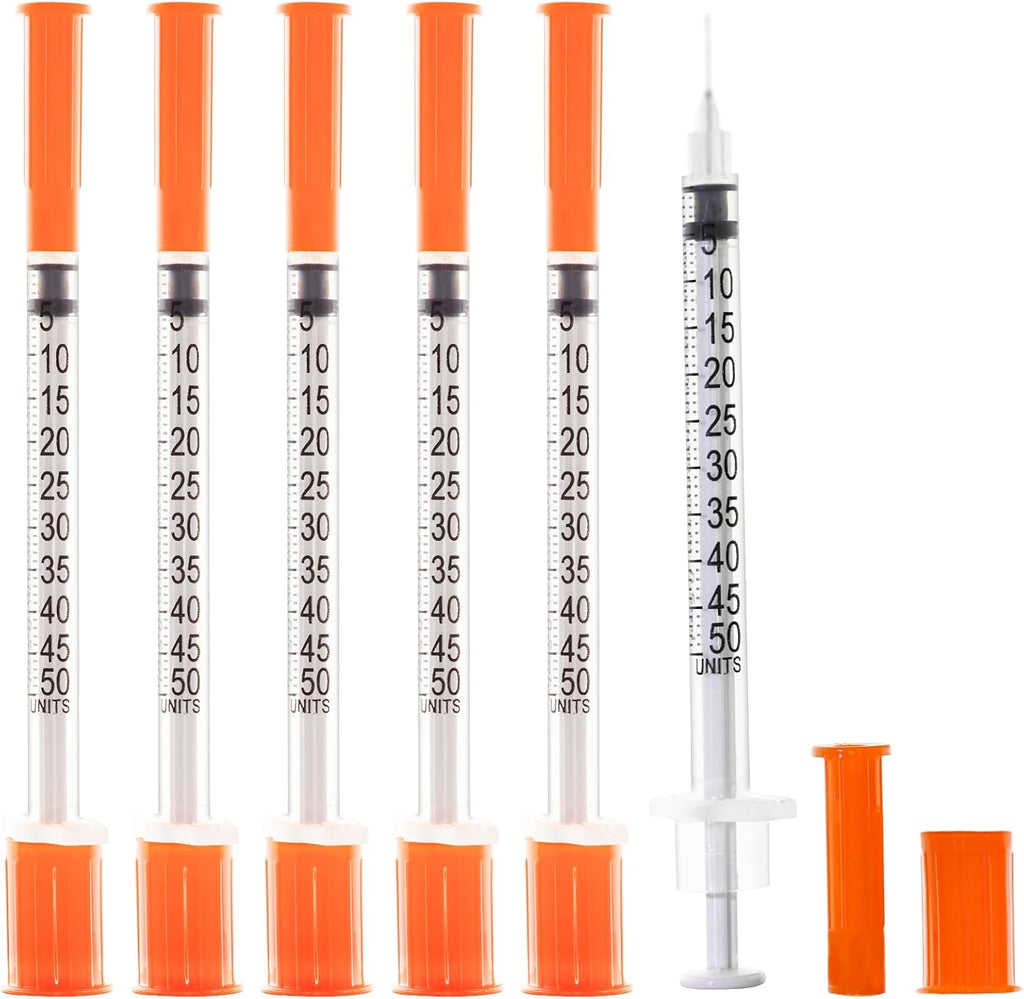 U-100 1ml 31 Gauge 5/16" Syringe, Individually Packed 100 PACK