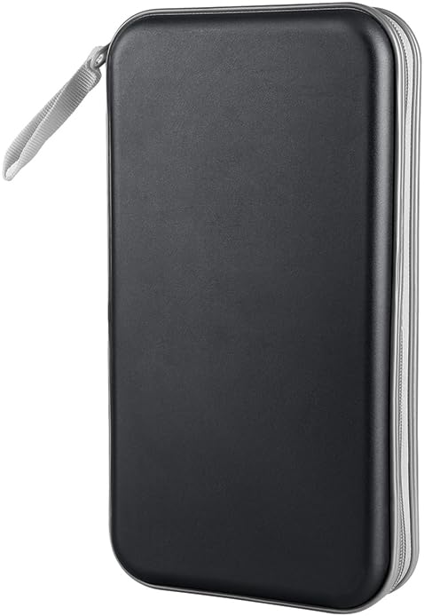 Siveit CD DVD Cases 96 Capacity Disc Storage Binder for Car(Black)