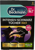 Dr. Beckmann Intensive black cloths, for intense black and smooth fibres, 6 cloths