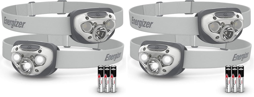 Energizer LED Headlamp PRO (2-Pack), IPX4 Water Resistant Head Light