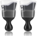 Amrules 2 Pcs Car Interior Detailing Brush Cleaning Tools, Brown