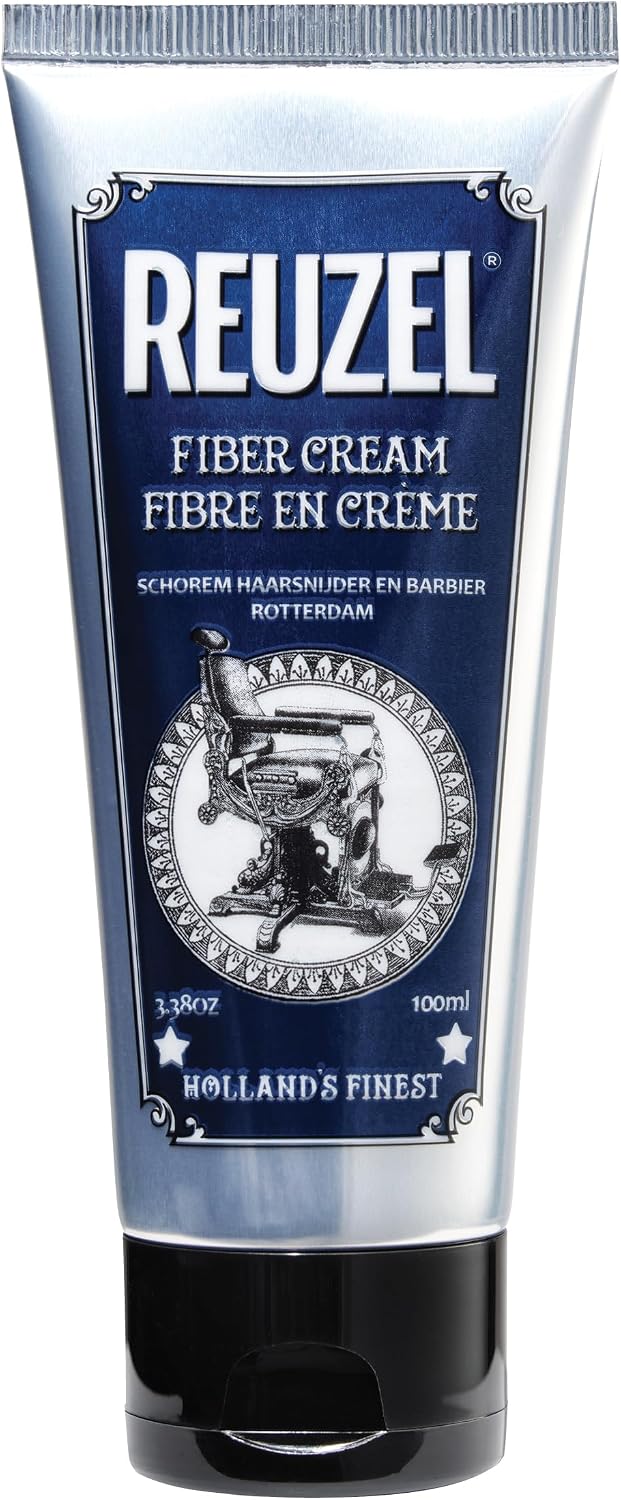 Reuzel Fiber Cream, Provides a Low Shine Finish, 3.38 oz