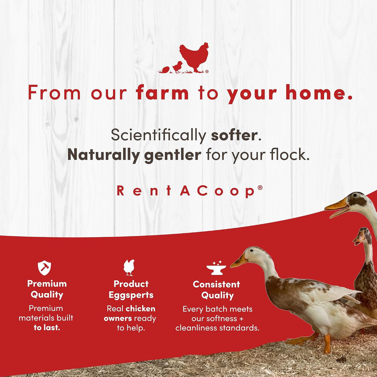 RentACoop Premium Hemp Bedding for Chickens, Rabbits, Horses - 300L (30lbs)