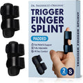Dr. Frederick's Padded Trigger Finger Splint, Adjustable, Regular Fit, 2 ct