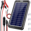 POWOXI 7.5W 12V Solar Battery Charger Trickle Maintainer Kit for Car