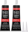1DFAUL RTV Silicone Gasket Maker, High Temp Silicone Resist Oil, Black,170g