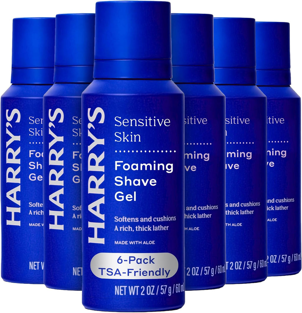 Harry's Foaming Shave Gel for Men with Aloe - 6.7 oz (3 Pack)