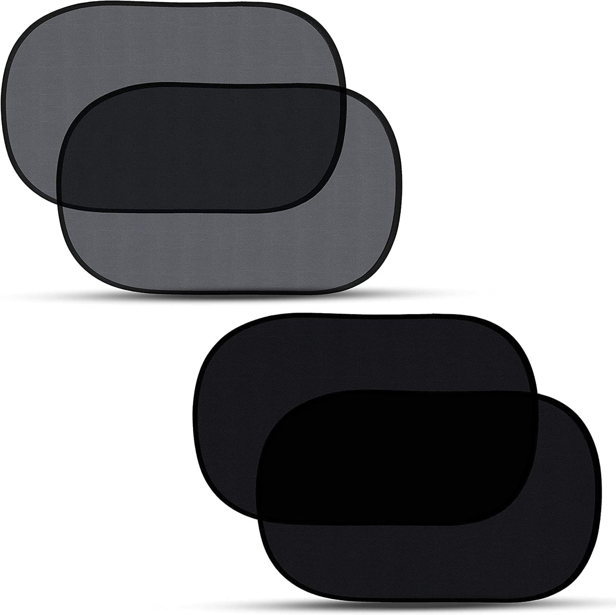 EcoNour Car Window Shades for Baby | Protects Baby from Sun & Heat (4 Pack)