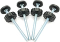 Vmaisi 4 Pack 8MM Baby Gates Threaded Spindle Rod, Replacement Parts Kits