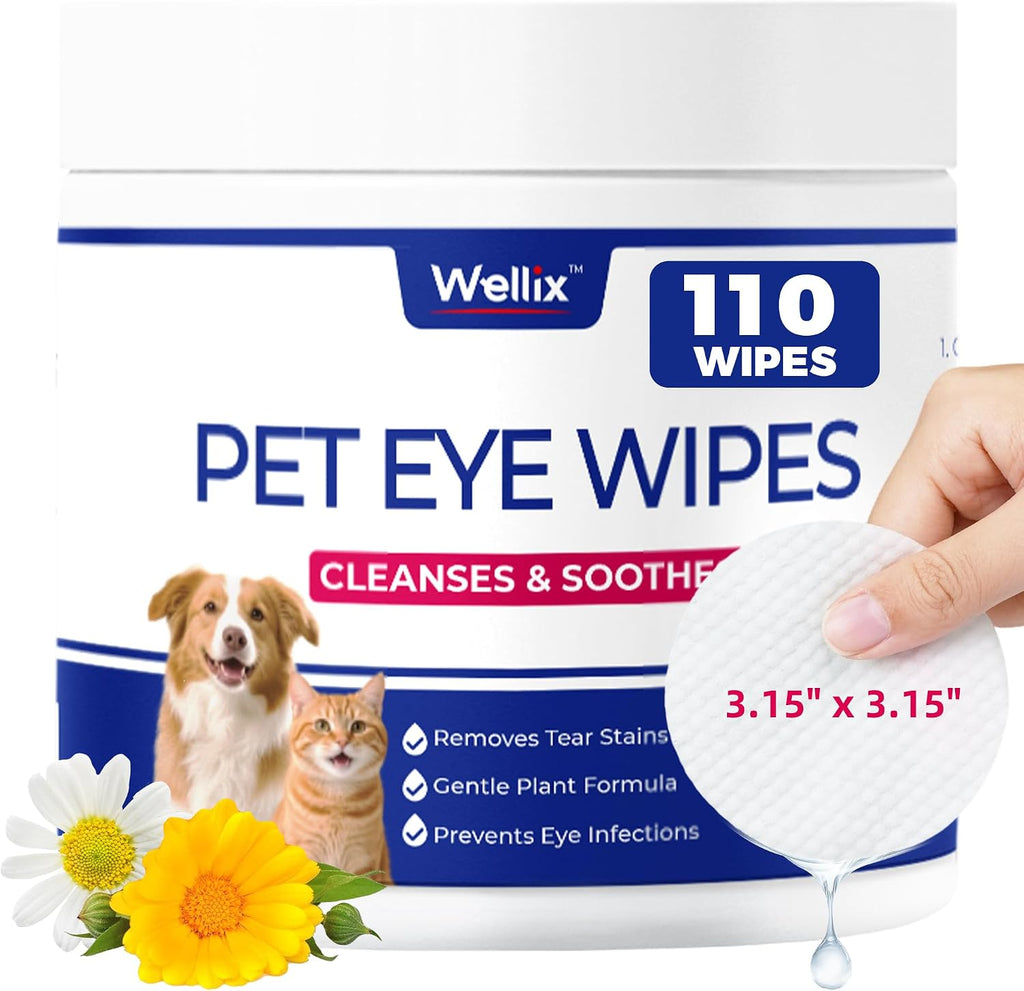 Wellix Pet Eye Drops for Dog & Cat, Non-Irritating Taurine Dog Eye Drop