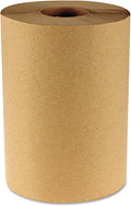 Boardwalk BWK6252 Hardwound Paper Towels, 8" x 350ft, 1-Ply Natural (Case of 12 Rolls)