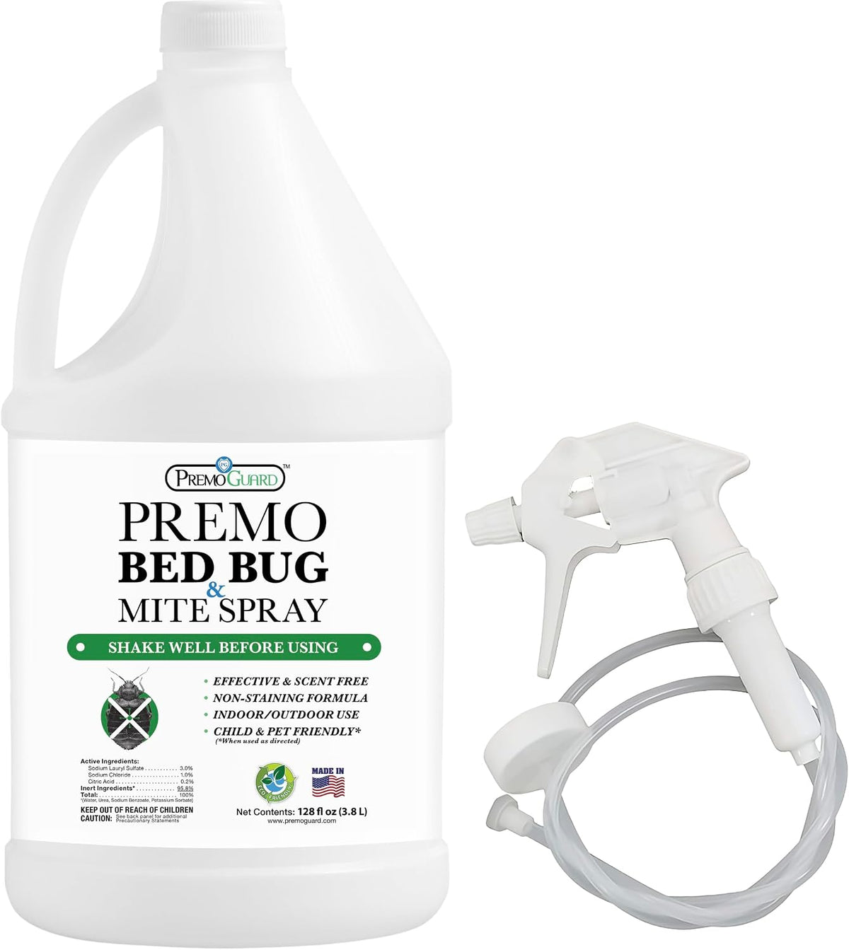 Premo Guard Bed Bug & Mite Killer Spray – University Tested 100% Kill Rate