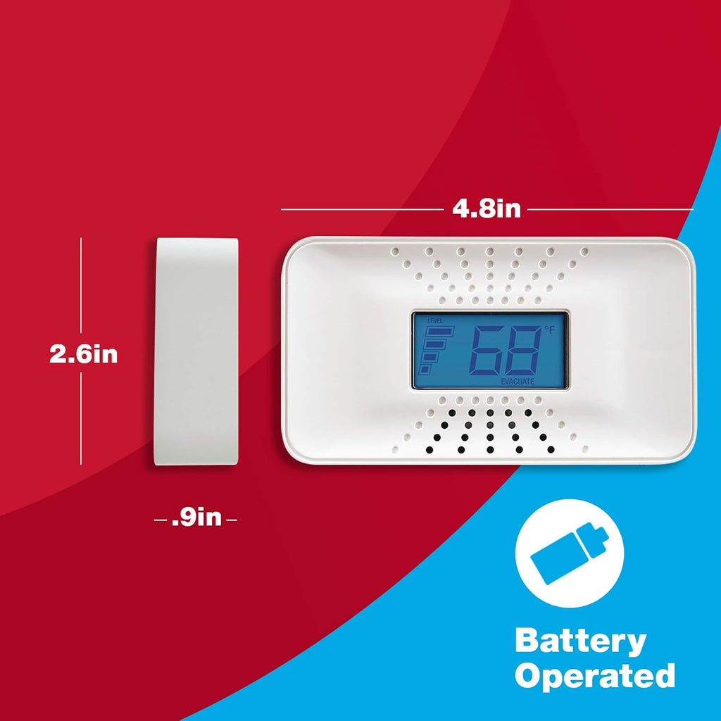 First Alert 10-Year Battery Carbon Monoxide Alarm with Digital Display