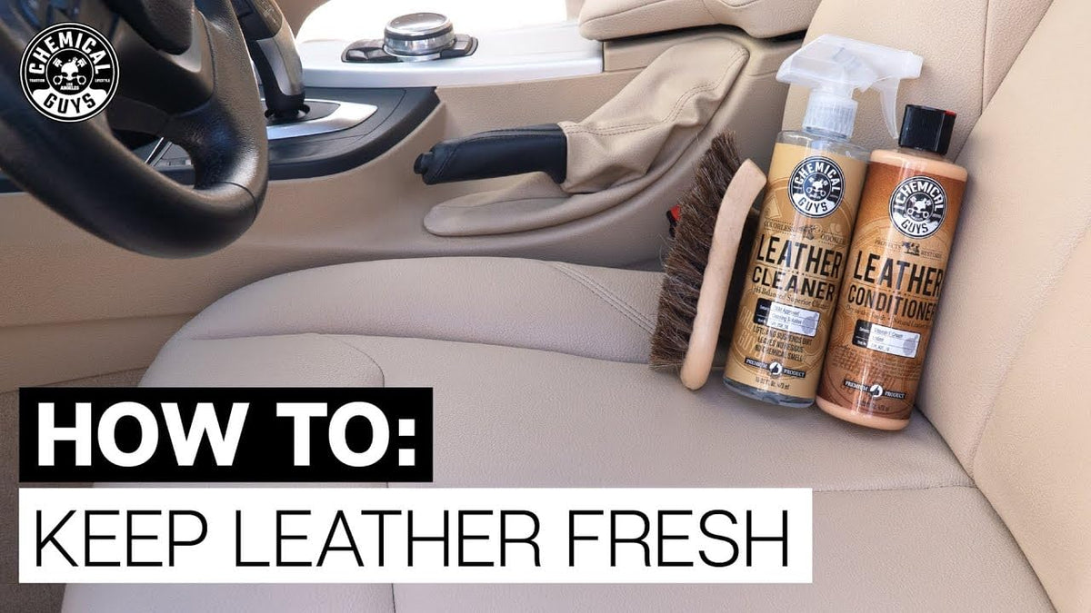 Chemical Guys, 9-Piece Leather Cleaner & Conditioner Kit for Car Interiors
