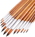 Watercolor Paint Brushes FENORKEY 12Pcs Round for Watercolor, Acrylic & Gouache