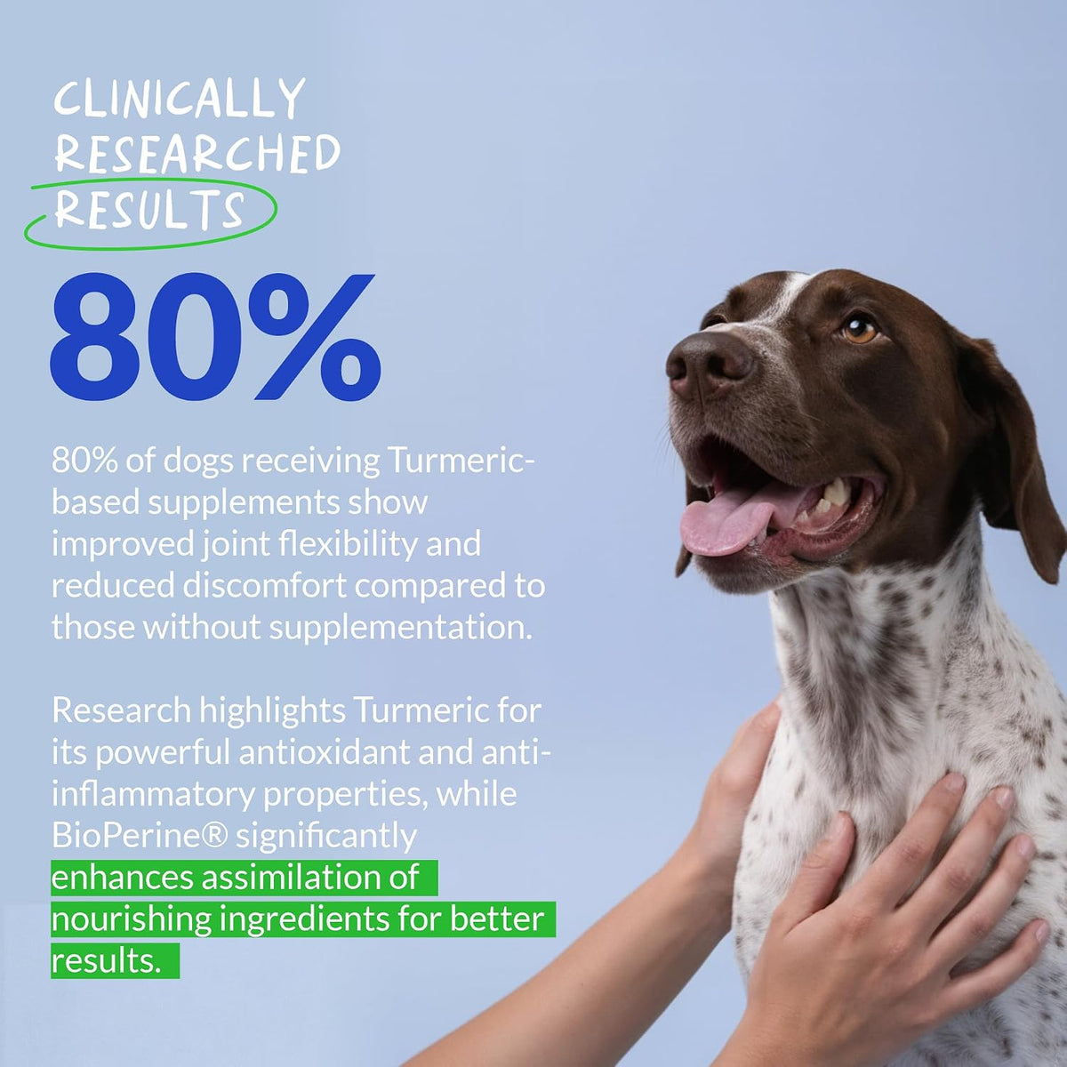 Turmeric for Dogs 120 Tablets - Anti-Inflammatory, Joint & Collagen