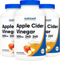 Nutricost Apple Cider Vinegar Capsules 500mg, 240 Vegetarian Capsules