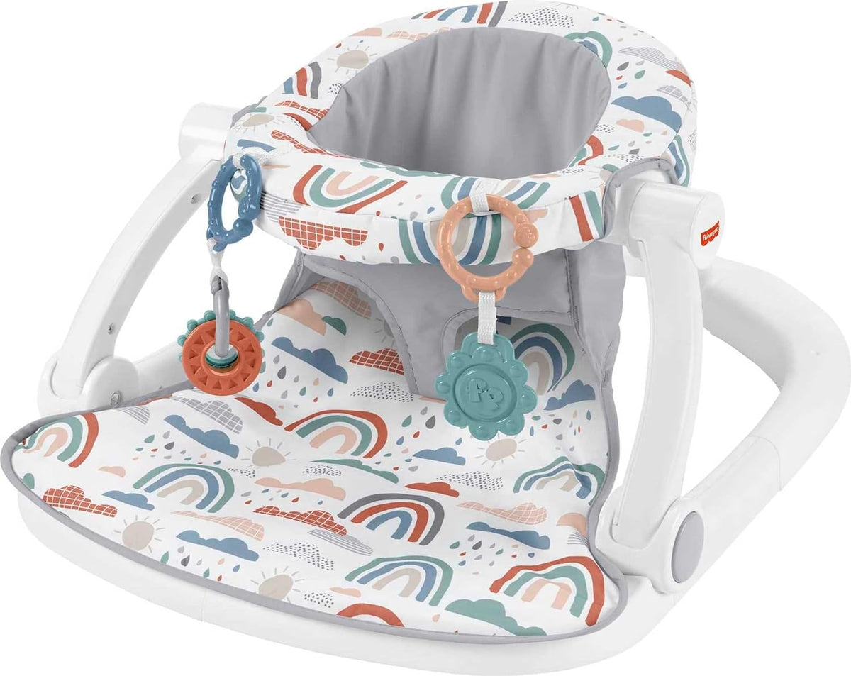 Fisher-PriceSit-Me-Up Floor Seat, Rainbow Showers