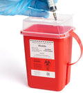 Alcedo Sharps Container 1 Quart (1-Pack) for Home Use & Travel Disposal