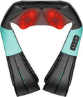 Nekteck Shiatsu Neck Massager with Heat for Pain Relief, Gray, NOT Cordless