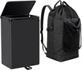 Foluck 60L 2-in-1 Laundry Hamper with Waterproof Laundry Backpack