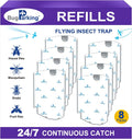 Flying Insect Trap for Fruit Flies,Gnats,1 Devices & 3 Refills