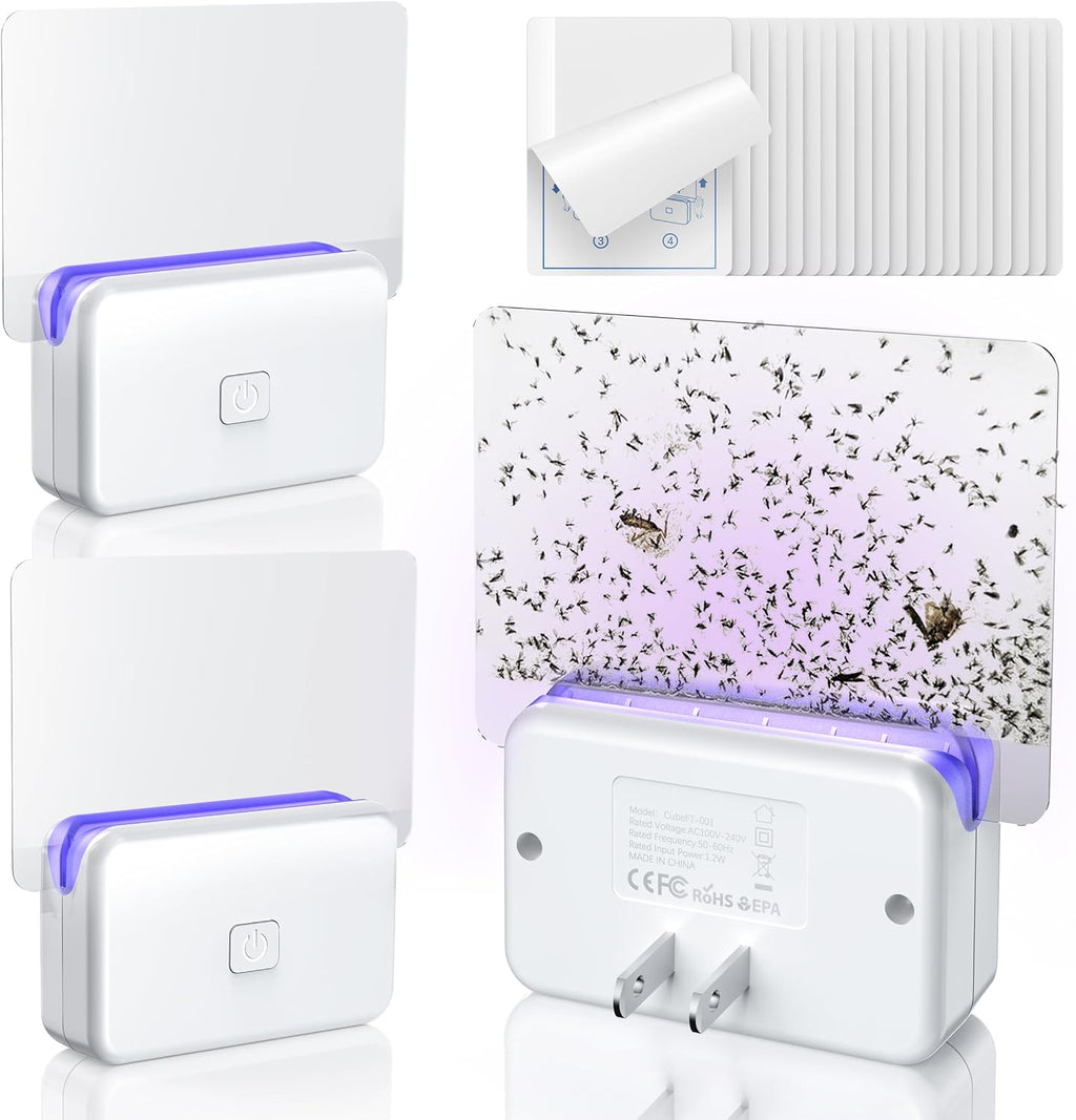 LFSYS Fruit Fly Traps for House Indoors Gnats, 1 Device+10 Refills