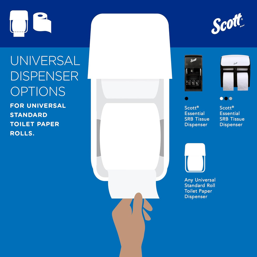 Scott Professional Standard Roll Toilet Paper, Bulk, 80 Rolls (13217)