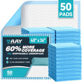 AAY 50 Count Extra Large Disposable Underpads for Incontinence, 40"x36"