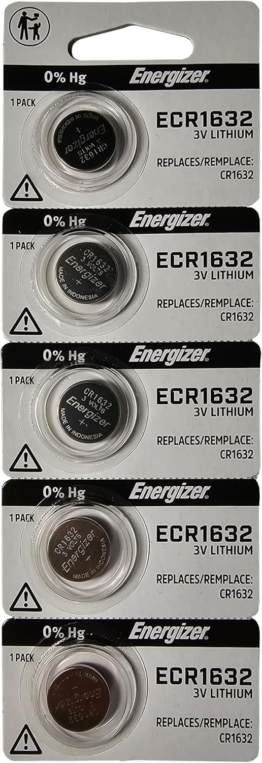 Energizer 2032 Batteries (4 Pack), 3V Lithium Coin Batteries