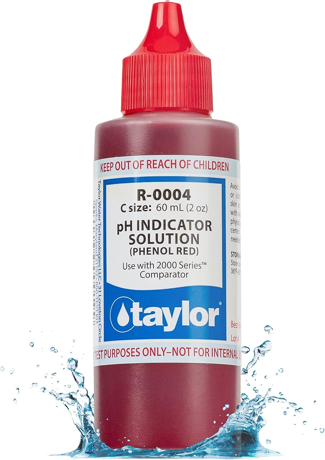 Taylor Technologies R-0004 pH Indicator Reagent, 2 Ounce