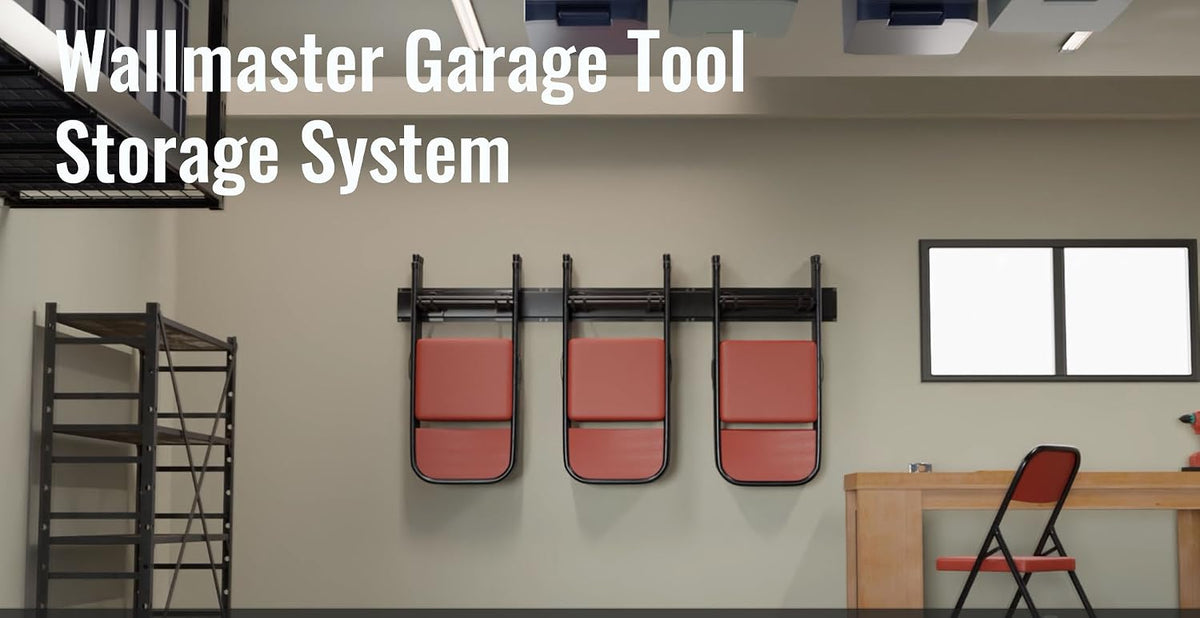 Wallmaster Garage Storage Organization Wall Mount Folding Chair Hangers