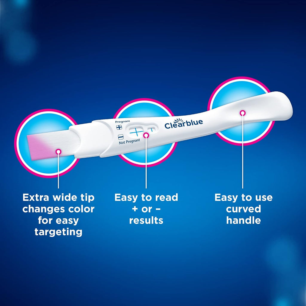 Clearblue Pregnancy Test Combo Pack, 4ct - Digital with Smart Countdown & Rapid Detection - Value Pack