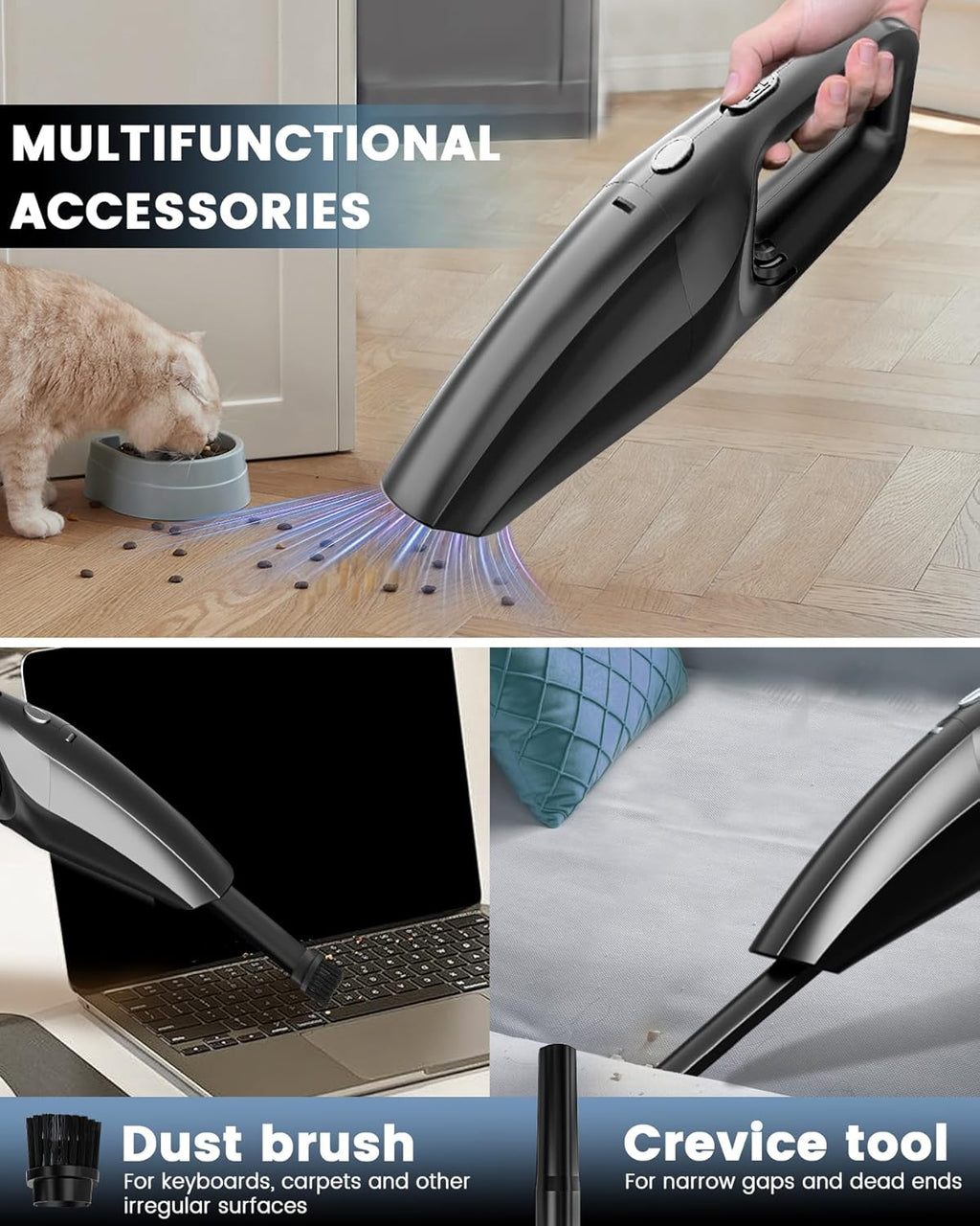 Handheld Vacuum Cordless, car Vacuum Portable Cordless
