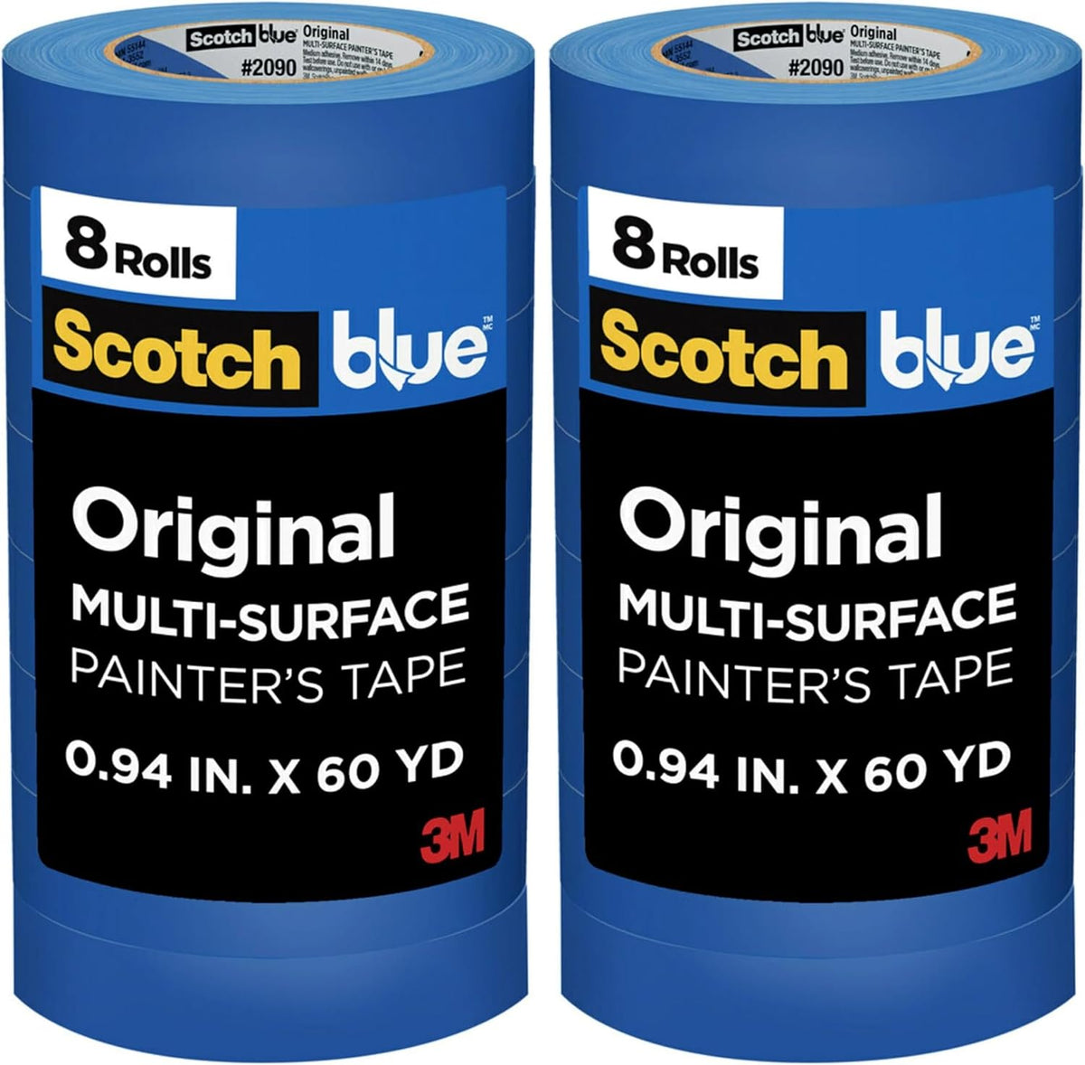 ScotchBlue Original Multi-Surface Painter's Tape 1 Inch Wide, 6 Rolls