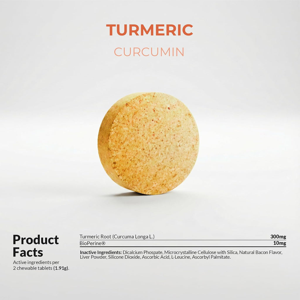Turmeric for Dogs 120 Tablets - Anti-Inflammatory, Joint & Collagen