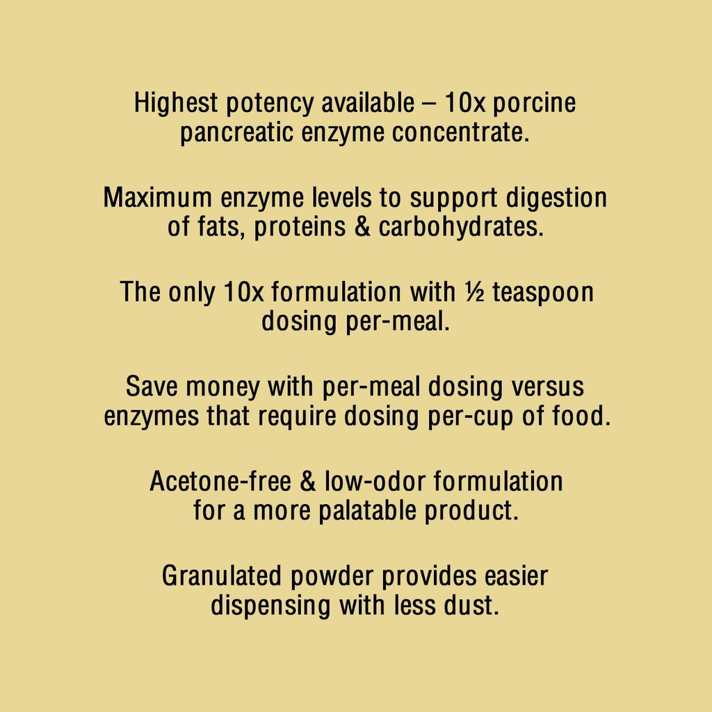 | 10x Digestive Enzymes for Dogs - 8.8 Ounces (250 Grams)