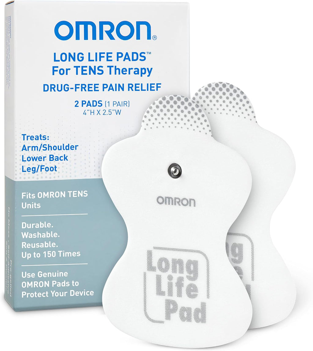 Omron Long Life Pads for TENS Unit Muscle Stimulator - Standard