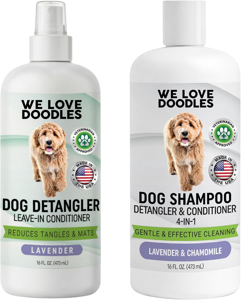 Dog Detangler Spray, Leave-in Conditioner Spray for Dogs, Lavender, 16 OZ